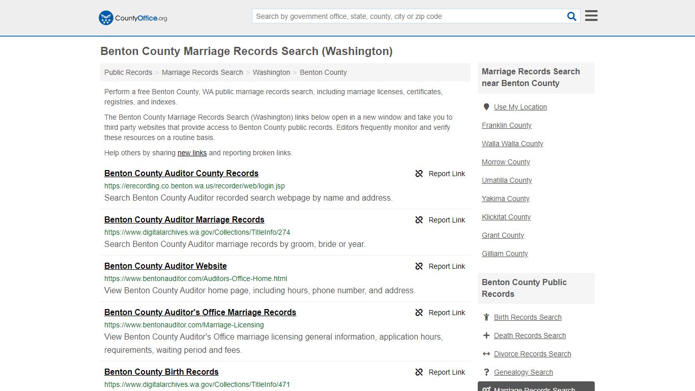 Marriage Records Search - Benton County, WA (Marriage ...